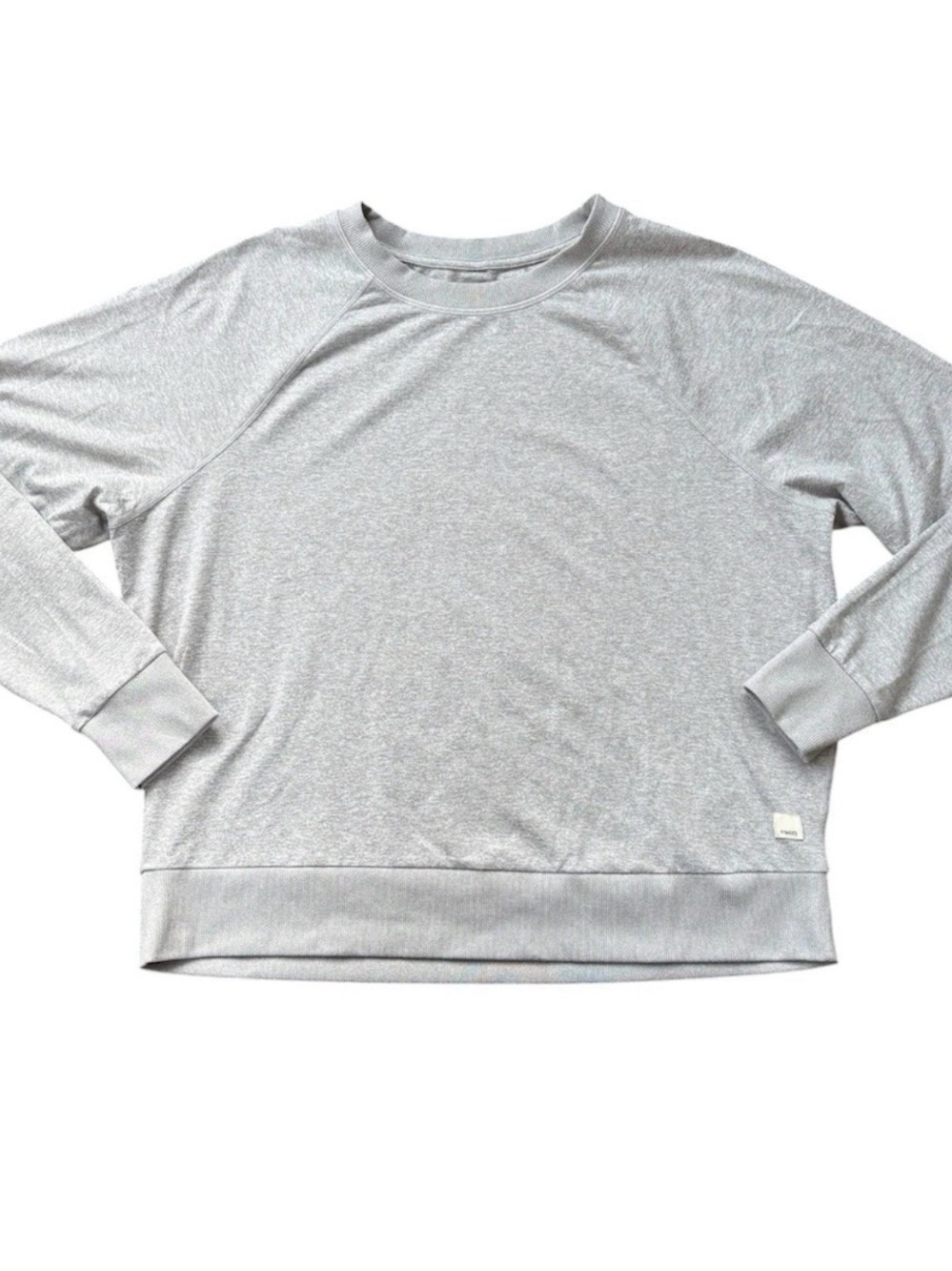 Vuori Halo Long Sleeve Crew Charcoal DreamKnit™ Pullover Women's XS Sweatshirt - Picture 2 of 5